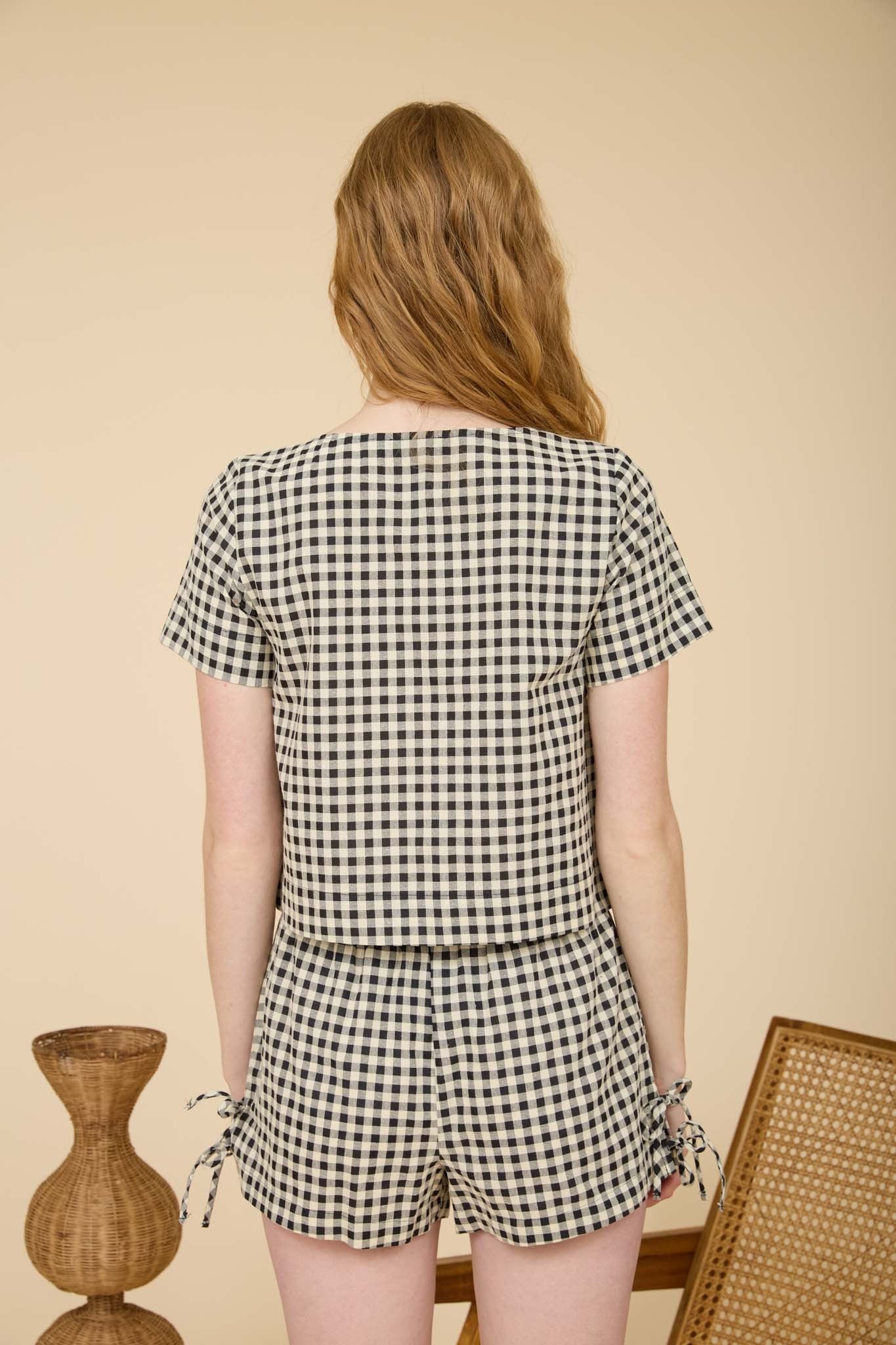 Gingham Getaway Top