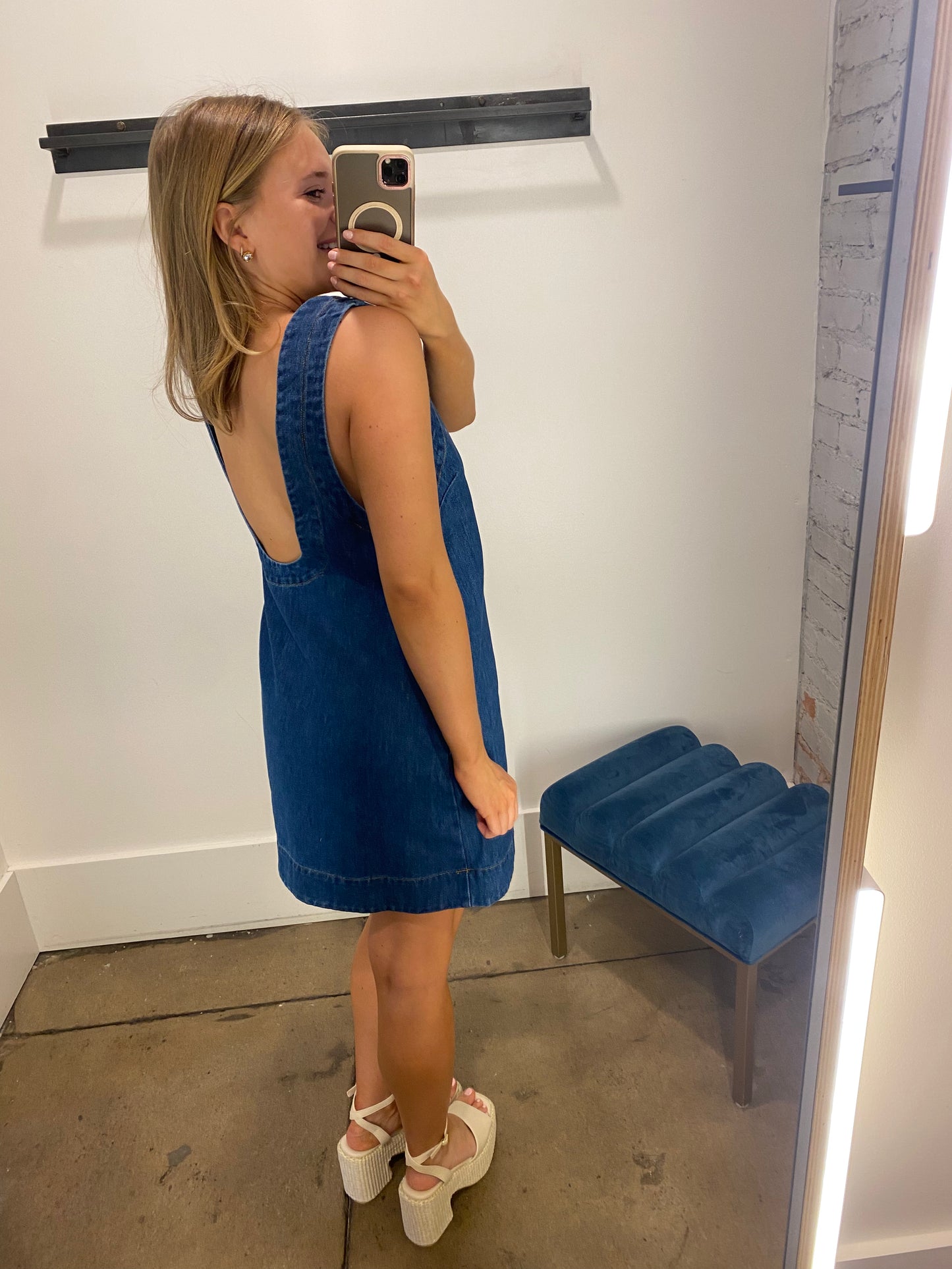 Back Story Denim Dress