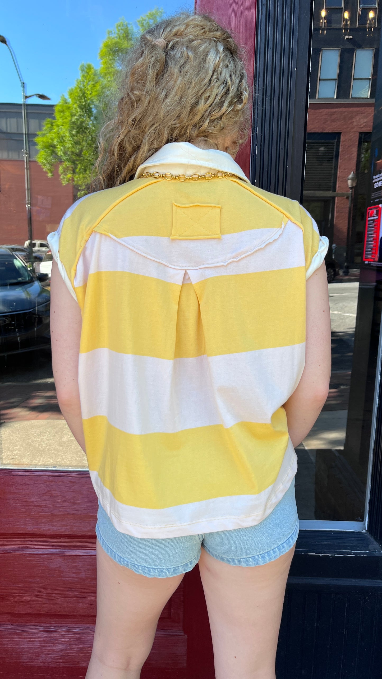RD Style Harper Rolled Sleeve Cuff Shirt