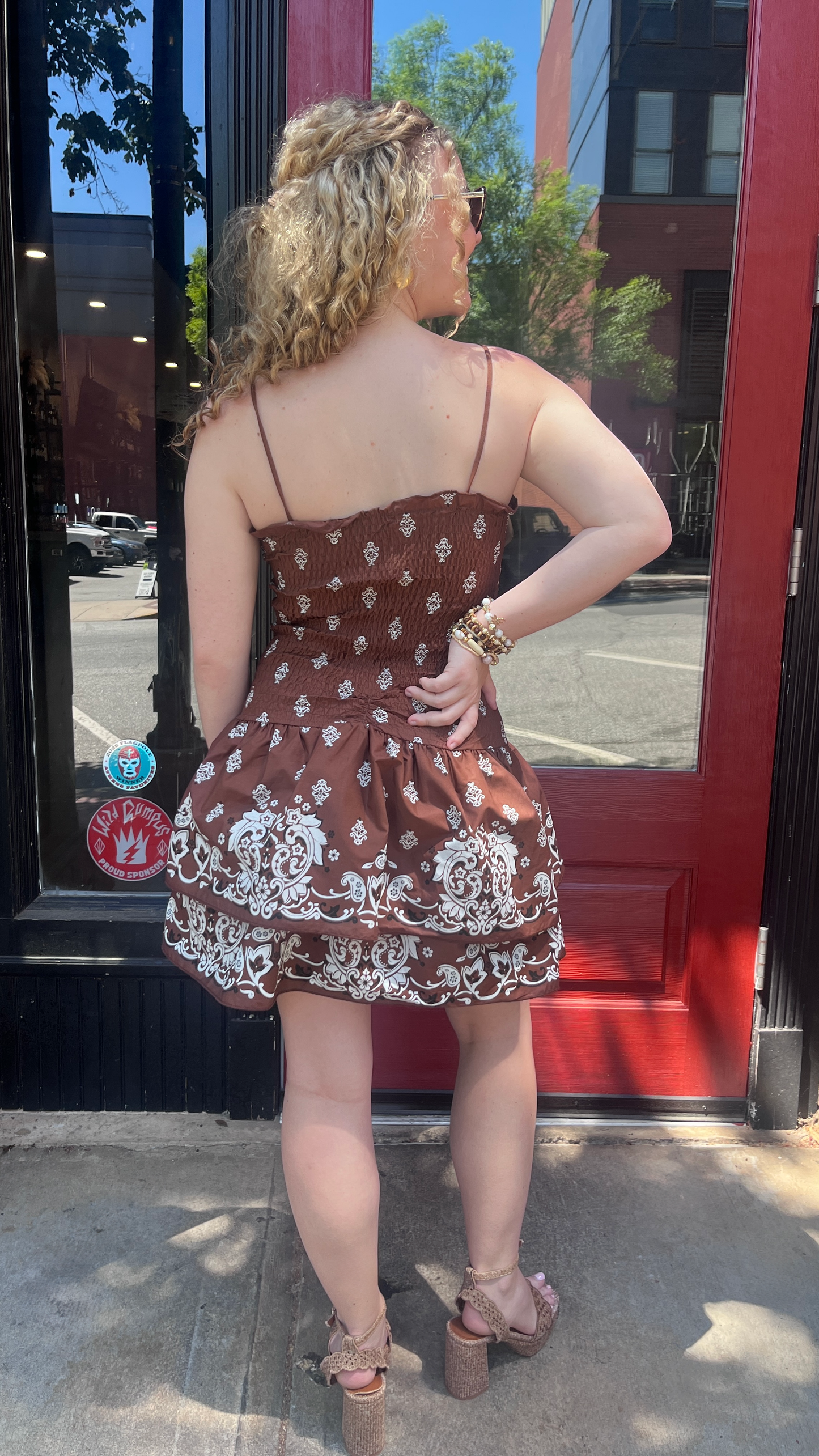 RD Style Sarida Soft Shirred Mini Dress