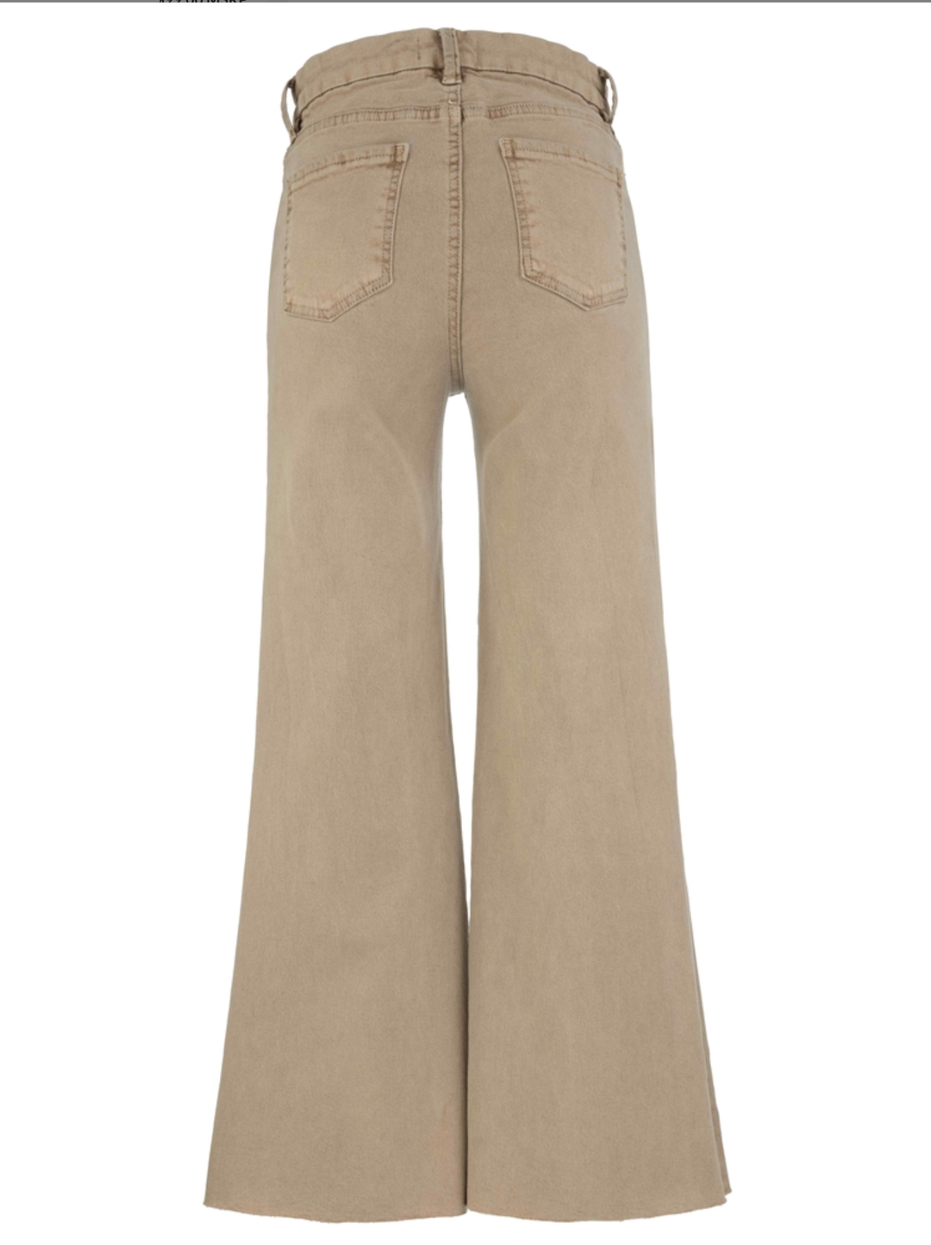 Kut from the Kloth Meg High Rise Fab Ab Wide Leg Raw Hem