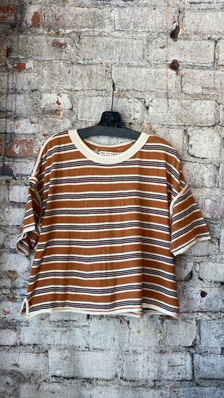 Free People Clean Rugby Tee