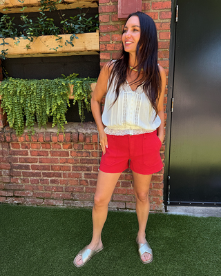 Kut from the Kloth Jane High Rise Short w/ Raw Hem