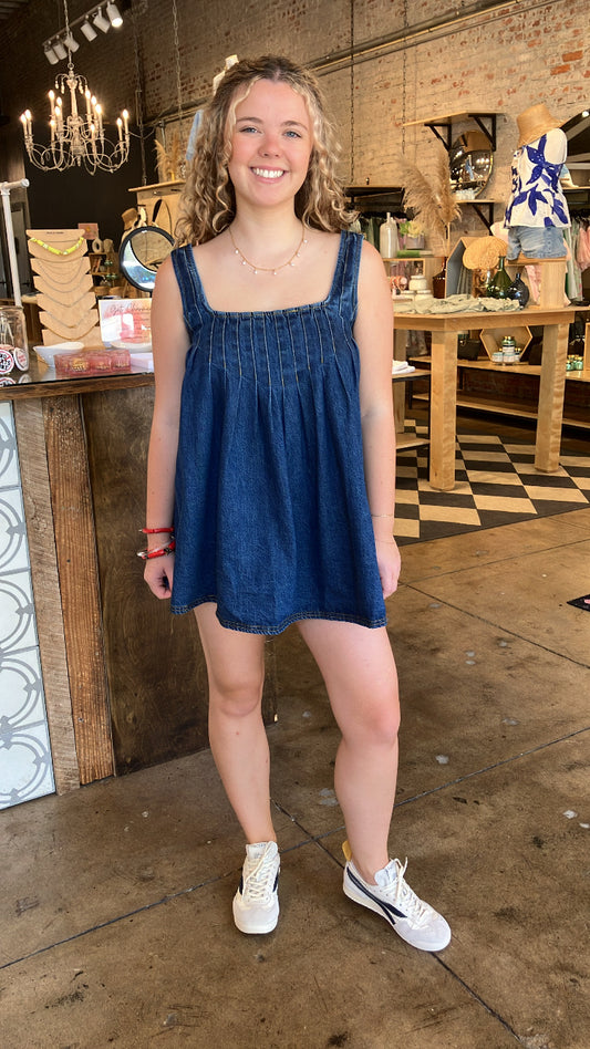 Free People Katie Denim Tunic