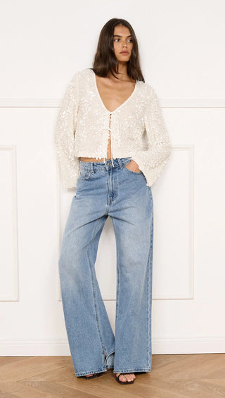MINKPINK Carla Sequin Blouse