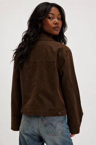 Free People Blair Vegan Suede Sierra Jacket