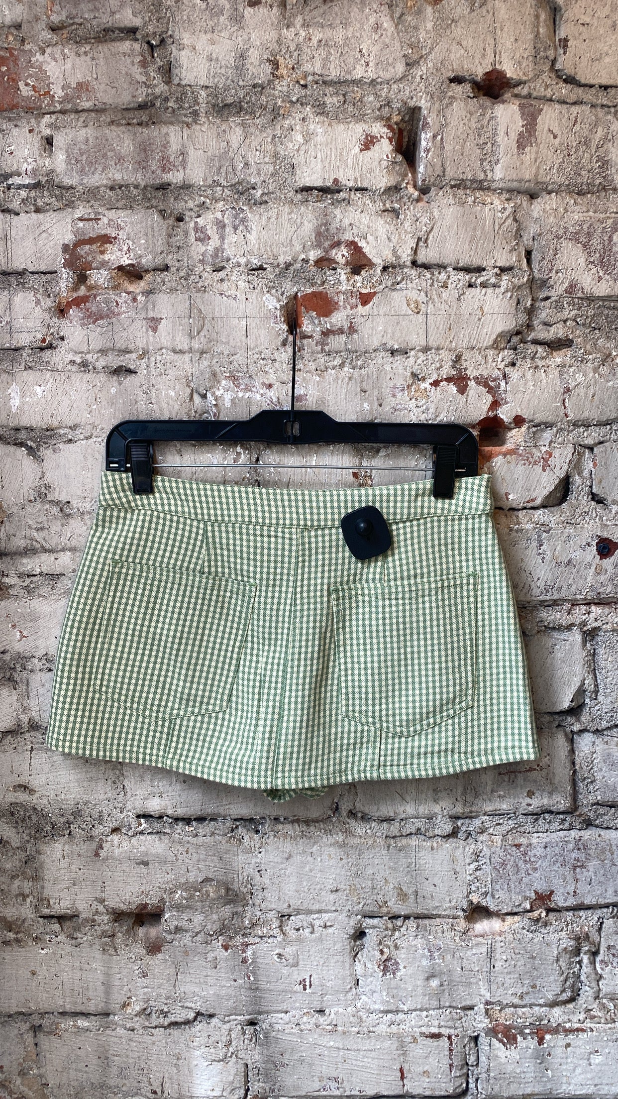 Free People Georgie Gingham Micro Skort