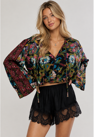 Free People Juliette Printed Blouse