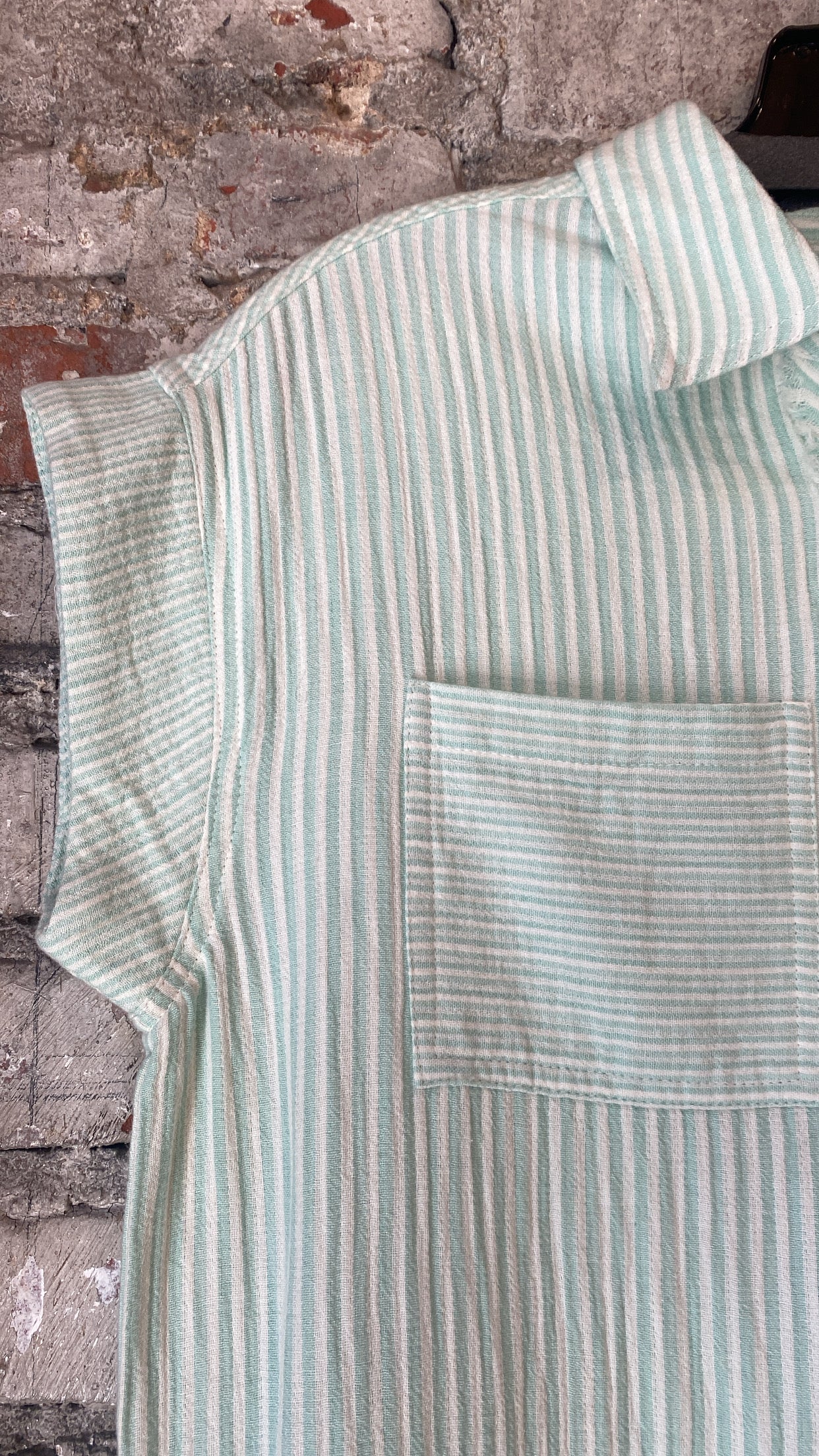 RD Style Aira Double Weave Stripe Gauze Dress