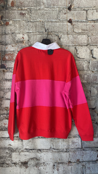 RD Style Esther Heavy Rugby LS Polo Pullover