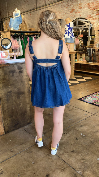 Free People Katie Denim Tunic