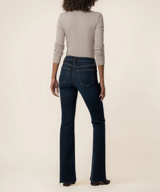 Kut from the Kloth Ana High Rise Fab AB Flare w/ Raw Hem