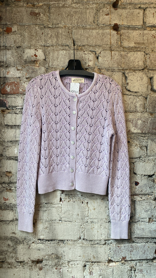 Free People Pretty in Pointelle Cardi