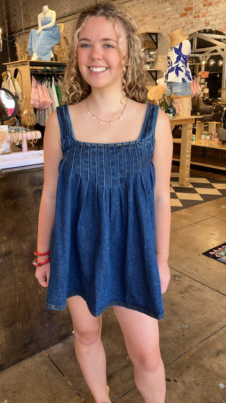 Free People Katie Denim Tunic