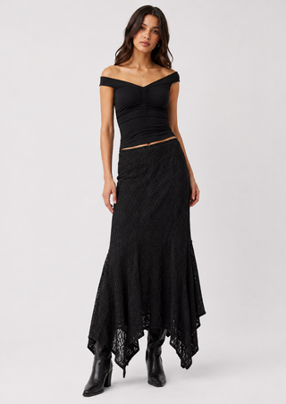 Free People Bella Lace Mermaid Skirt