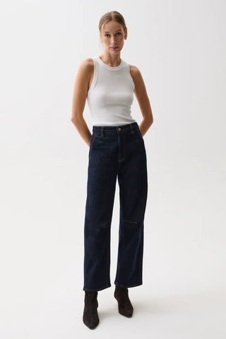 Pistola Beau Seamed Crescent Raw Jean