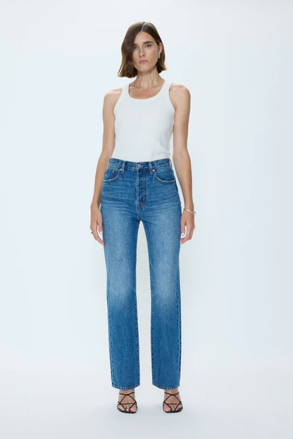 Pistola Cassie Super High Rise Straight Jeans