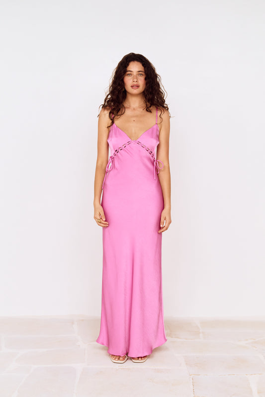 MINKPINK Chiara Lacing Detail Maxi Dress
