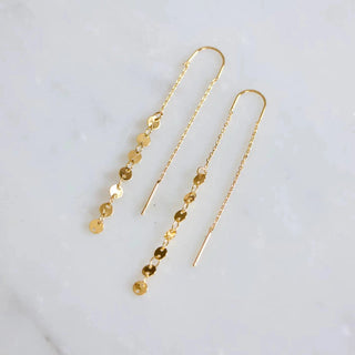 Coin Threader Earrings
