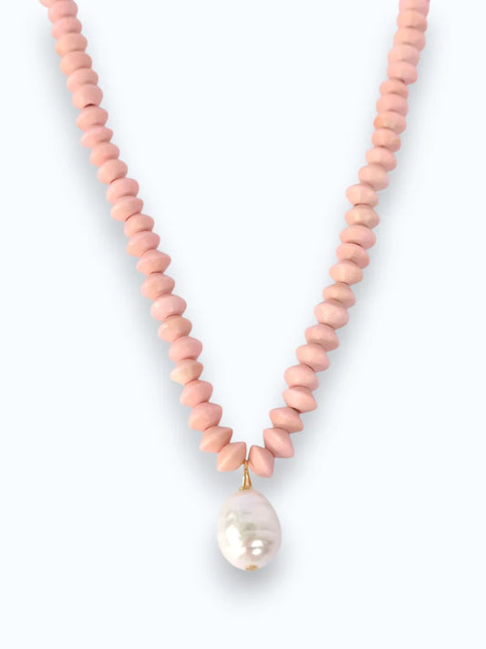 Farrah B Center of Attention Pearl Drop Beaded Necklace