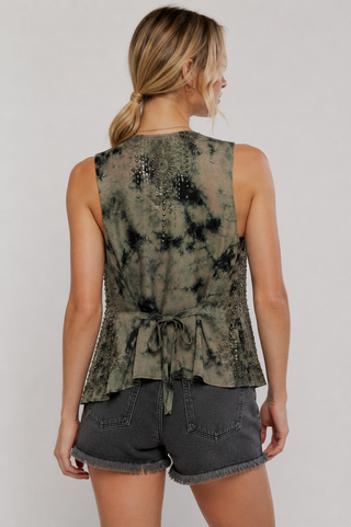 Free People Arden Embellished Vest