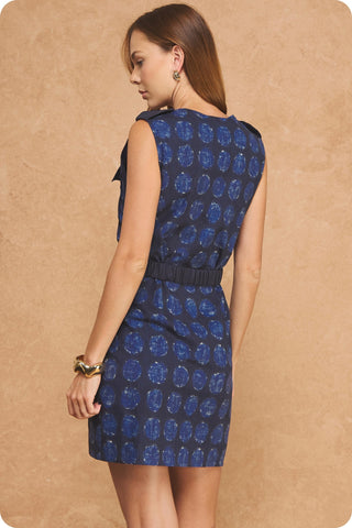 Indigo Ink Mini Dress