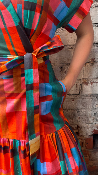 Hutch Plaid Wrap Dress
