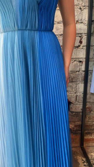 Hutch Pleated Ombre Maxi Dress