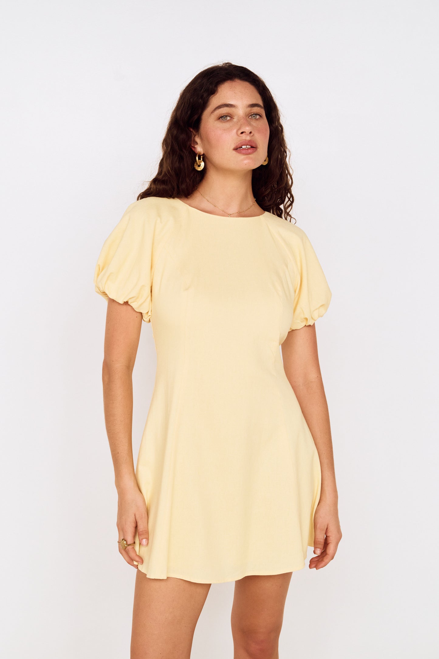 MINKPINK Grazia Puff Sleeve Mini Dress