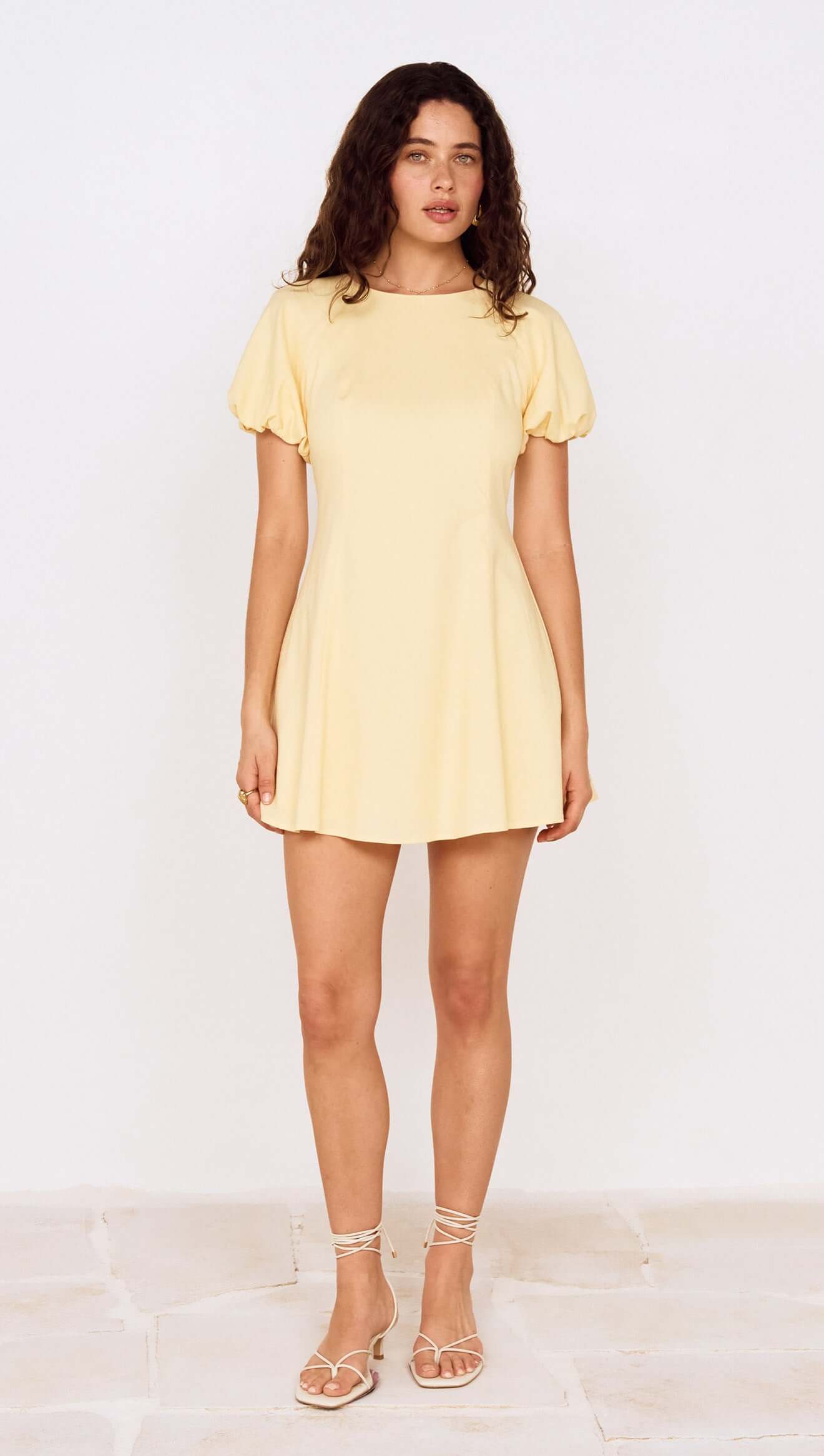 MINKPINK Grazia Puff Sleeve Mini Dress