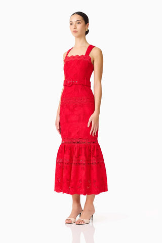 Elliatt Giovanna Fit & Flare Maxi Dress