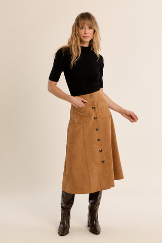 Fall in Line Midi Skirt