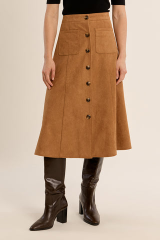 Fall in Line Midi Skirt