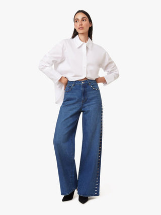 Habitual Gemma Studded Wide Leg Slouch