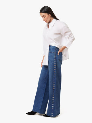 Habitual Gemma Studded Wide Leg Slouch