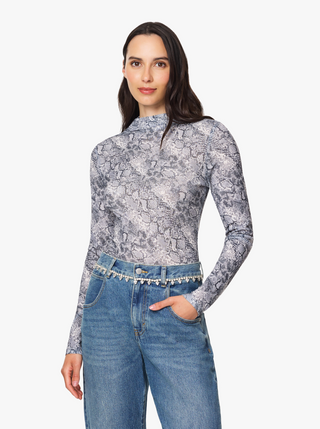 Habitual Snake Turtleneck Top