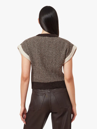 Habitual Herringbone Sweater Vest