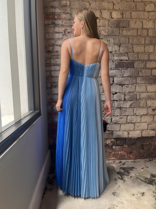 Hutch Pleated Ombre Maxi Dress