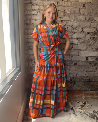 Hutch Plaid Wrap Dress