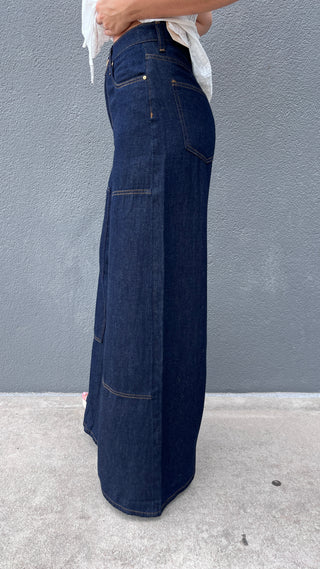 Kut from the Kloth Blake High Rise Slouchy Wide Straight Frt Inset