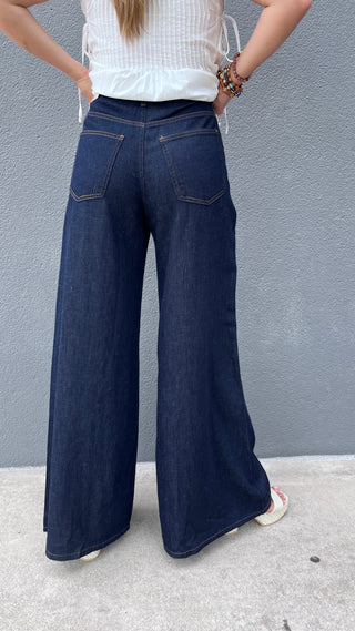 Kut from the Kloth Blake High Rise Slouchy Wide Straight Frt Inset