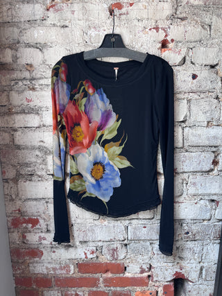 Free People Lilly Printed Longsleeve