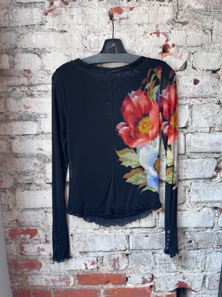 Free People Lilly Printed Longsleeve