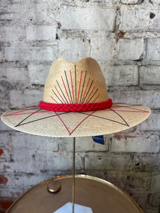 Tipsy Threads Georgia "G" Agave/Large Zig Zag Hat