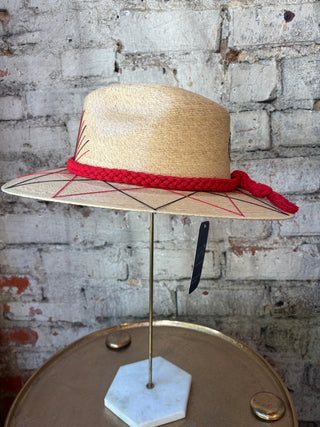 Tipsy Threads Georgia "G" Agave/Large Zig Zag Hat