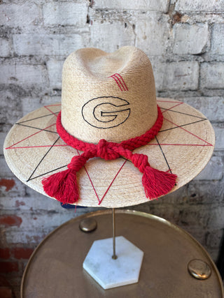 Tipsy Threads Georgia "G" Agave/Large Zig Zag Hat
