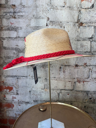 Tipsy Threads Georgia "G" Agave/Large Zig Zag Hat