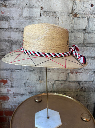 Tipsy Threads Georgia "G" Agave/Large Zig Zag Hat