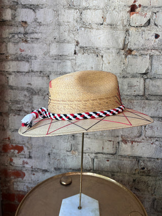 Tipsy Threads Georgia "G" Agave/Large Zig Zag Hat