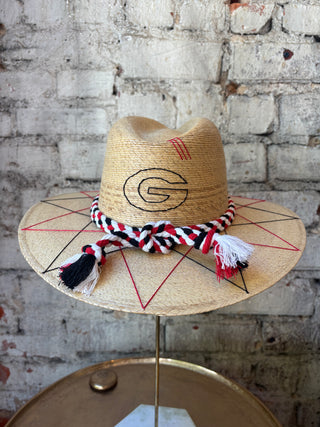 Tipsy Threads Georgia "G" Agave/Large Zig Zag Hat